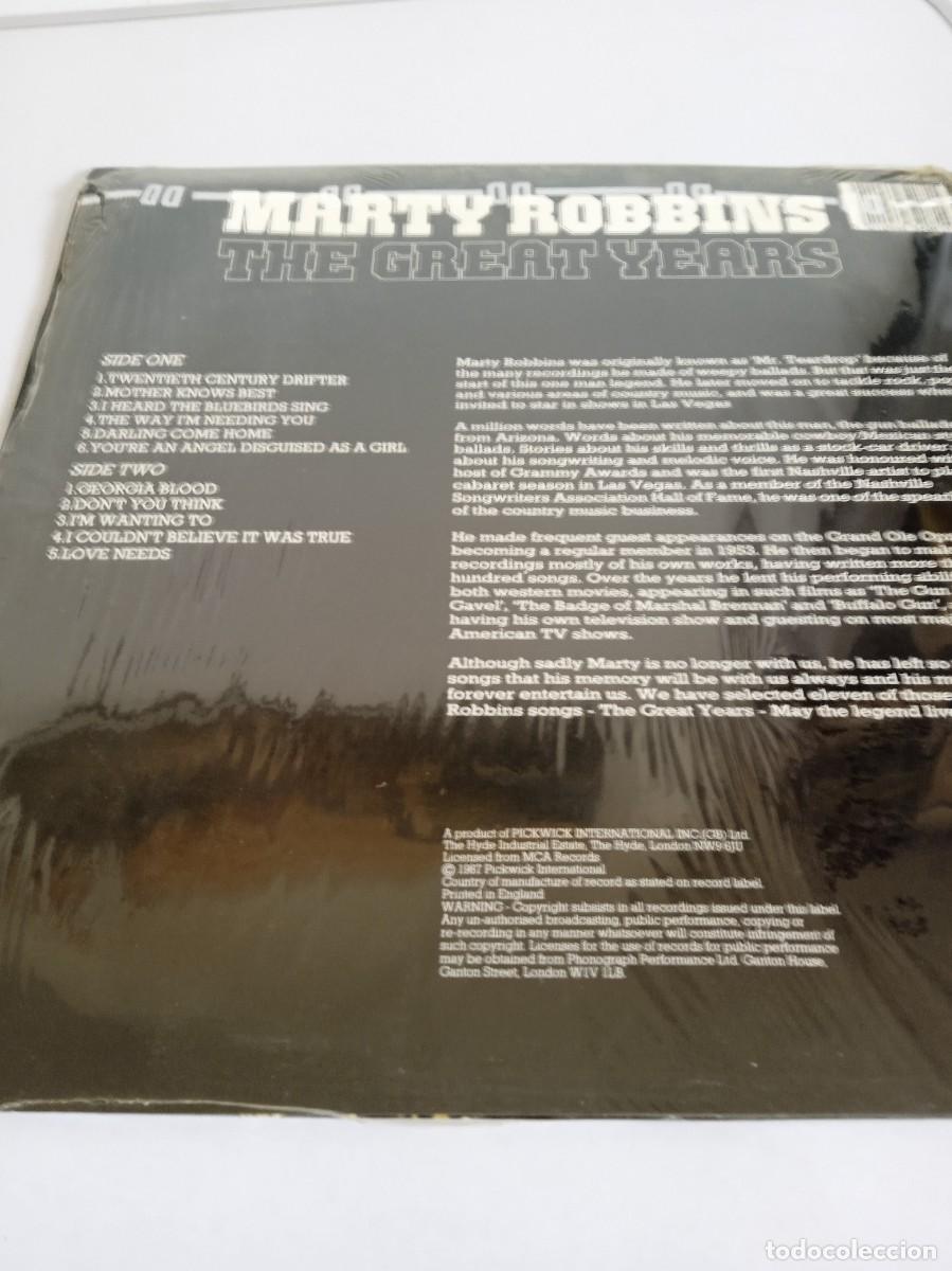 Discos de vinilo: MARTY ROBBINS The Great years - Foto 2