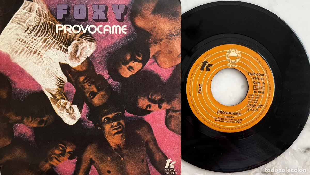 Discos de vinilo: FOXY. PROVOCAME. SINGLE ORIGINAL ESPA&Ntilde;A 1978 - Foto 1