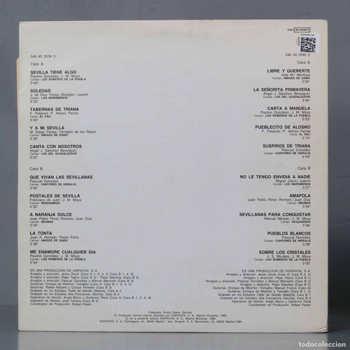 Discos de vinilo: LP. Sevillanas De Oro Vol.16 - Foto 2