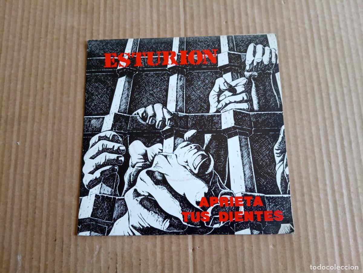 Discos de vinilo: ESTURION - APRIETA TUS DIENTES SINGLE 1990 - Foto 1