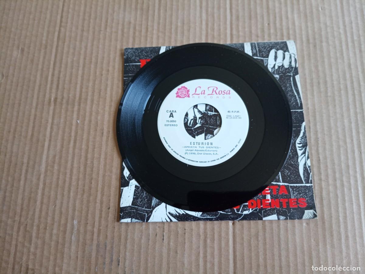 Discos de vinilo: ESTURION - APRIETA TUS DIENTES SINGLE 1990 - Foto 2