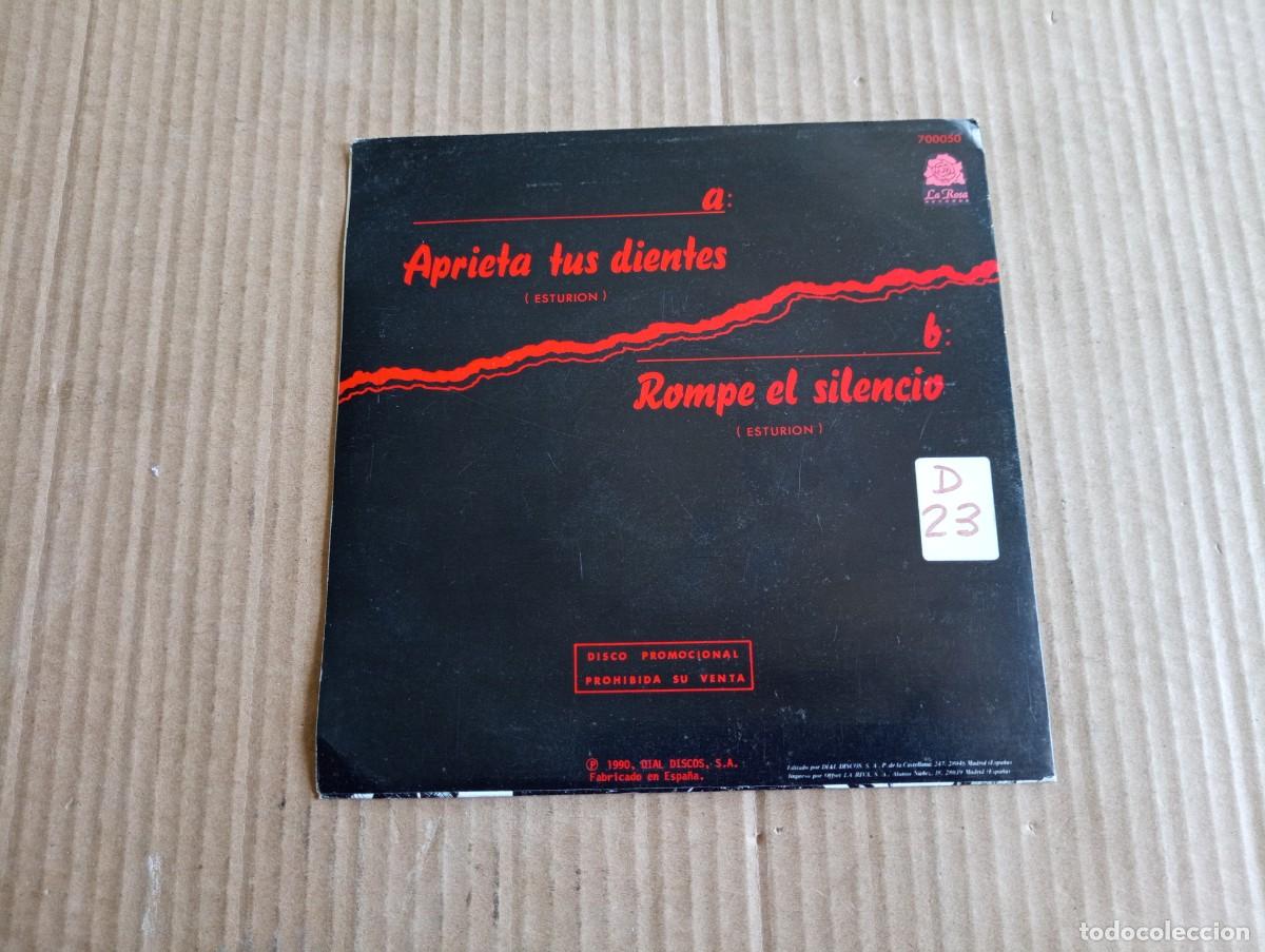 Discos de vinilo: ESTURION - APRIETA TUS DIENTES SINGLE 1990 - Foto 3