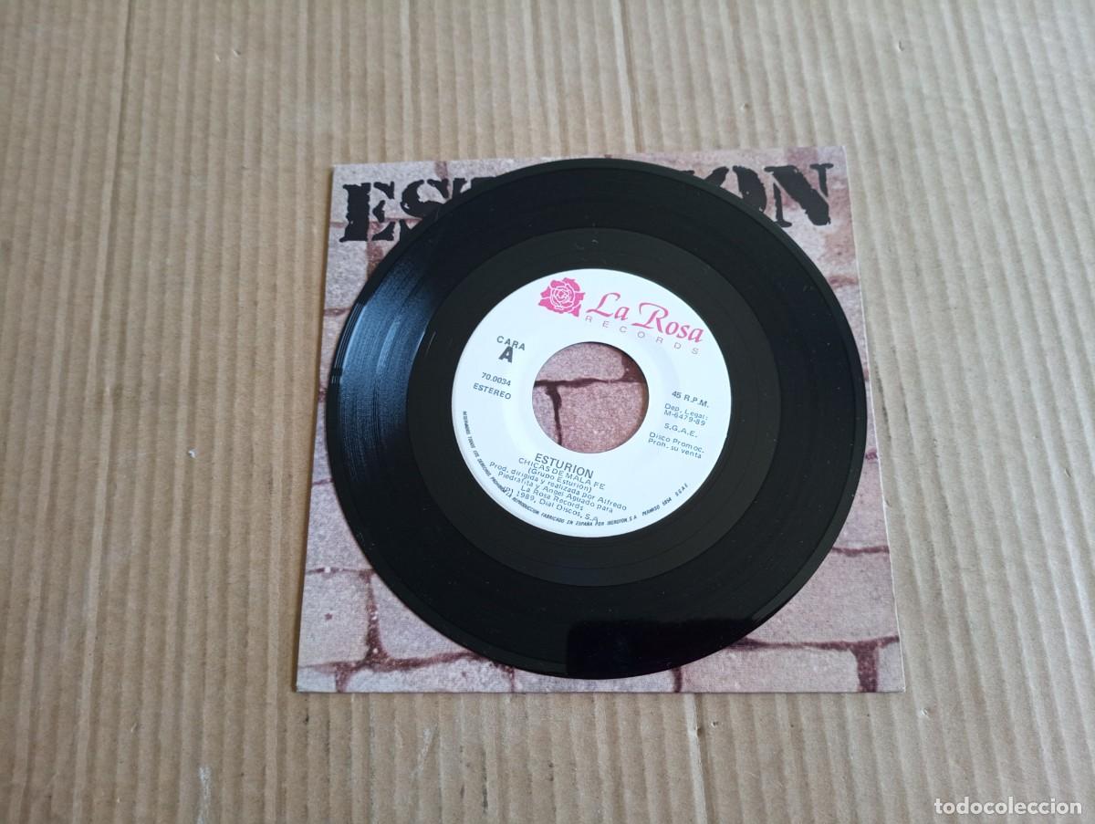 Discos de vinilo: ESTURION - CHICAS DE MALA FE SINGLE 1989 - Foto 2
