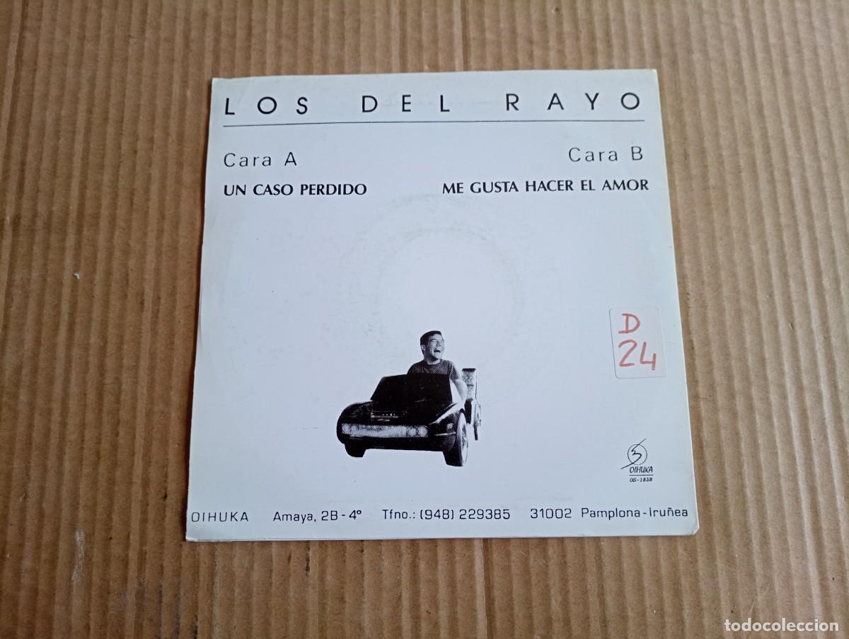 Discos de vinilo: LOS DEL RAYO - UN CASO PERDIDO SINGLE 1990 - Foto 3
