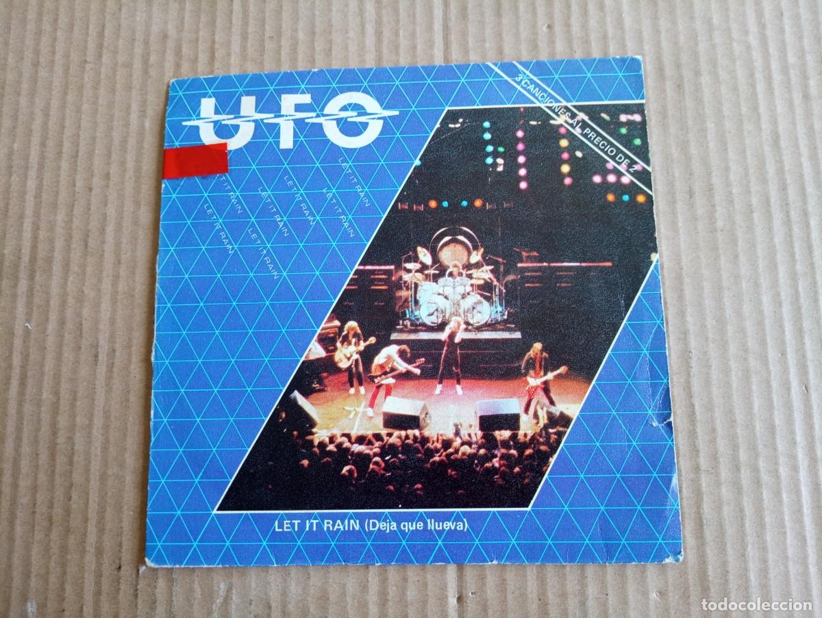 Discos de vinilo: UFO - LET IT RAIN SINGLE 1982 EDICION ESPA&Ntilde;OLA - Foto 1