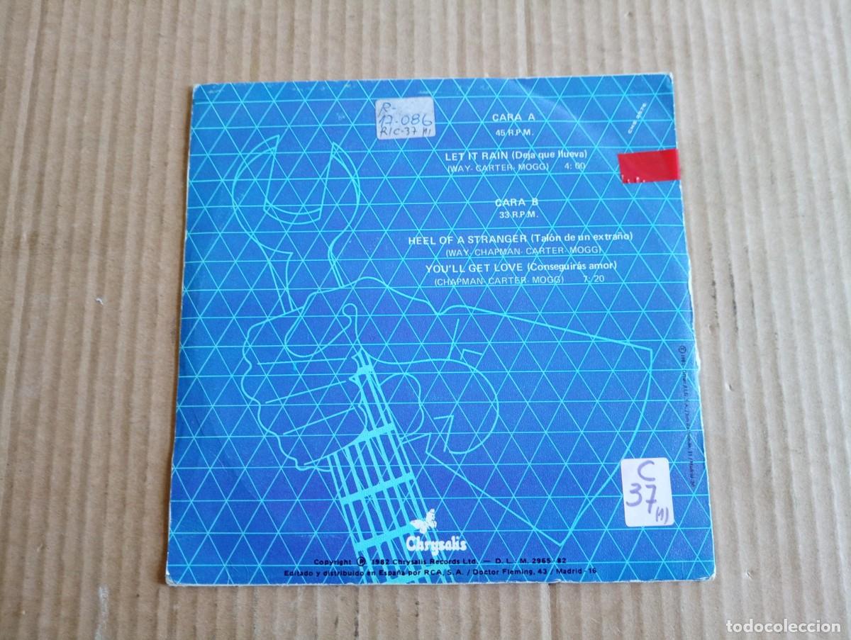 Discos de vinilo: UFO - LET IT RAIN SINGLE 1982 EDICION ESPA&Ntilde;OLA - Foto 3