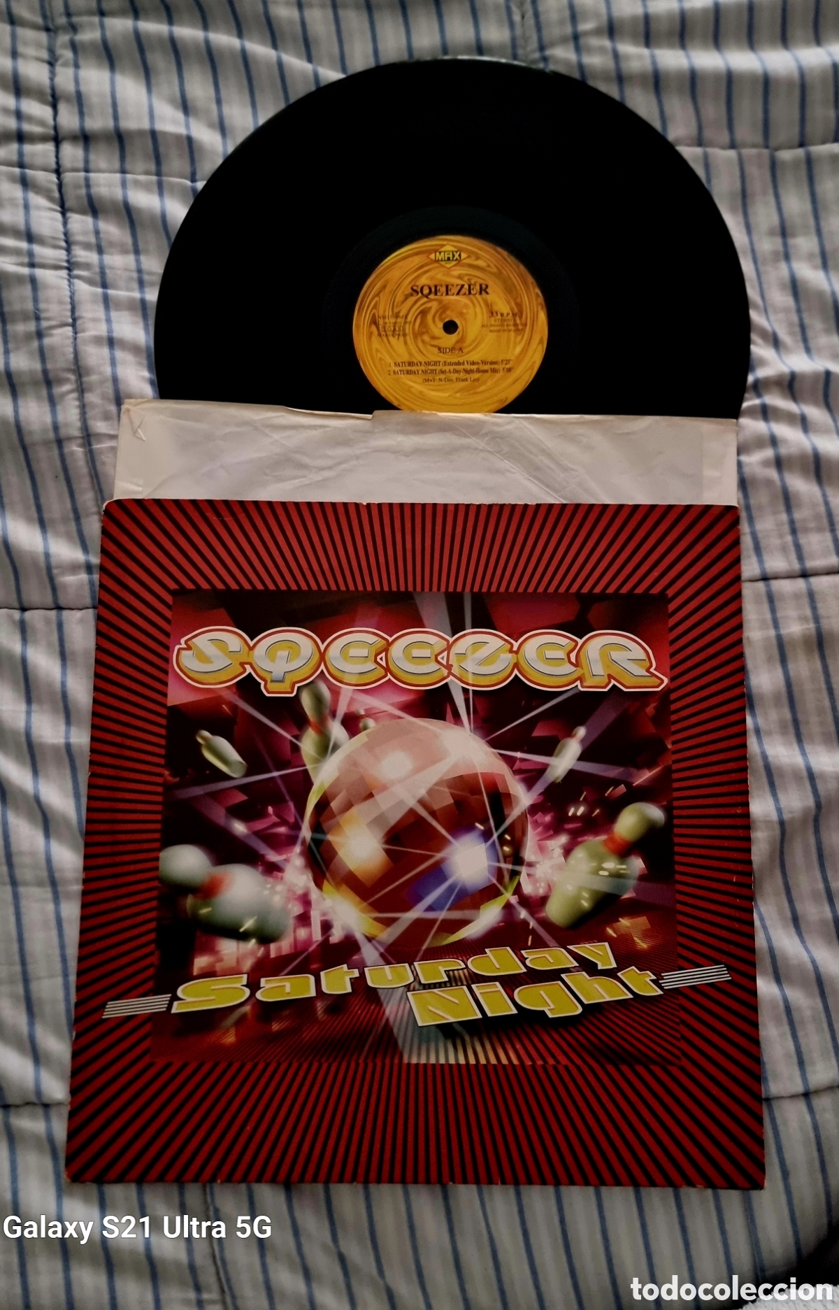 Discos de vinilo: SQUEEZER Maxi SATURDAY NIGHT SPAIN 1997 - Foto 1