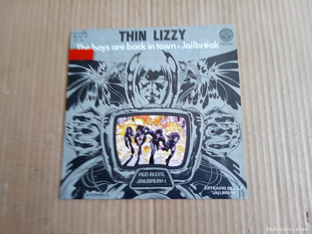 Discos de vinilo: THIN LIZZY - THE BOYS ARE BACK IN TOWN SINGLE 1976 - Foto 1
