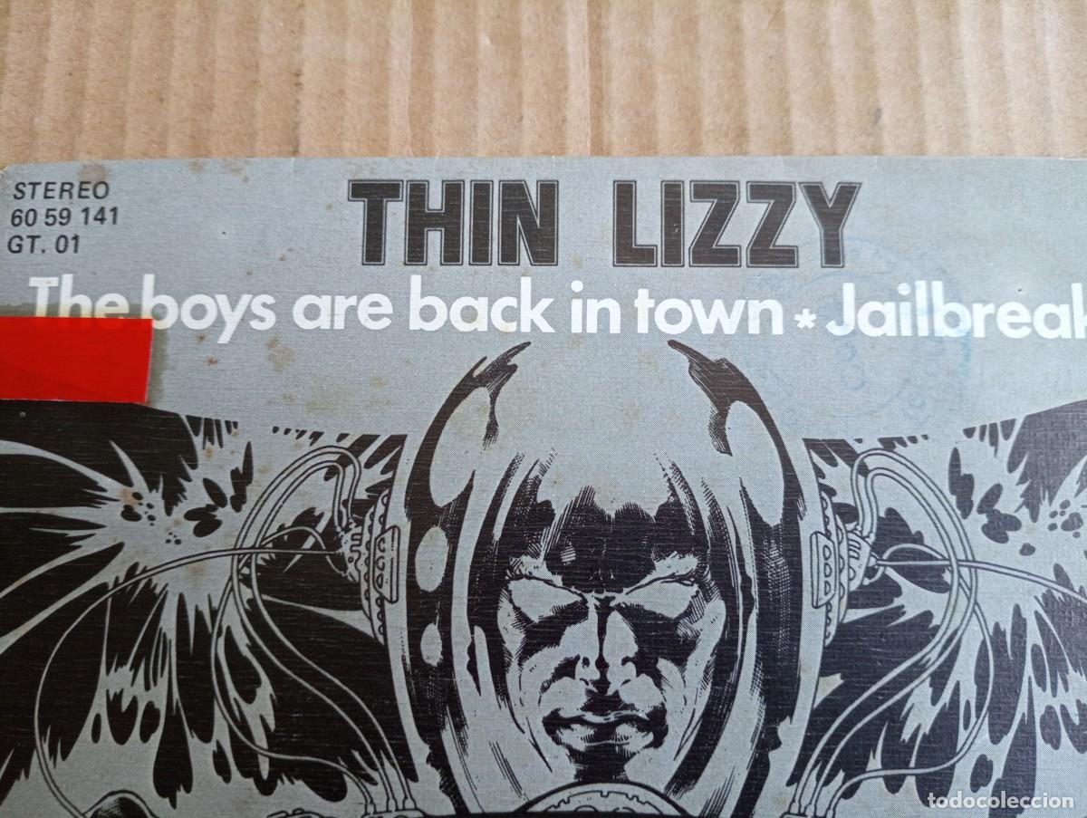 Discos de vinilo: THIN LIZZY - THE BOYS ARE BACK IN TOWN SINGLE 1976 - Foto 2
