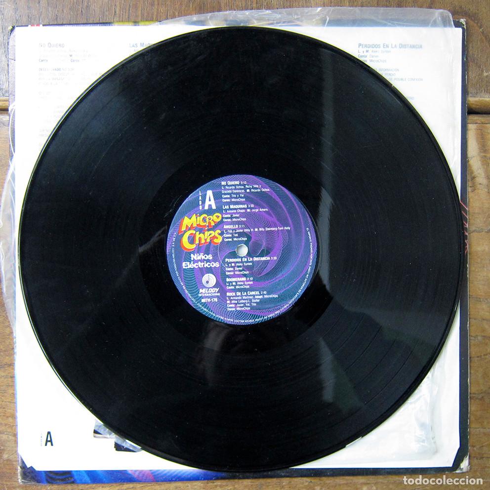 Discos de vinilo: MICRO CHIPS - NI&Ntilde;OS EL&Eacute;CTRICOS - 1988 - M&Eacute;XICO - Foto 4