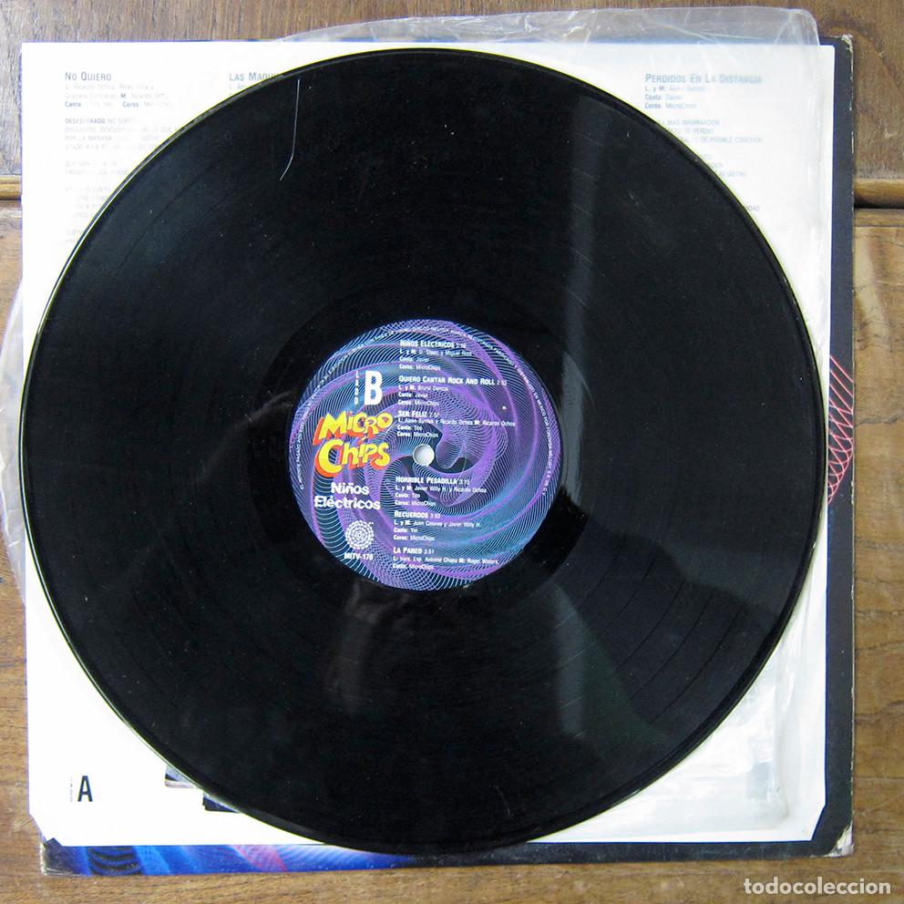 Discos de vinilo: MICRO CHIPS - NI&Ntilde;OS EL&Eacute;CTRICOS - 1988 - M&Eacute;XICO - Foto 5