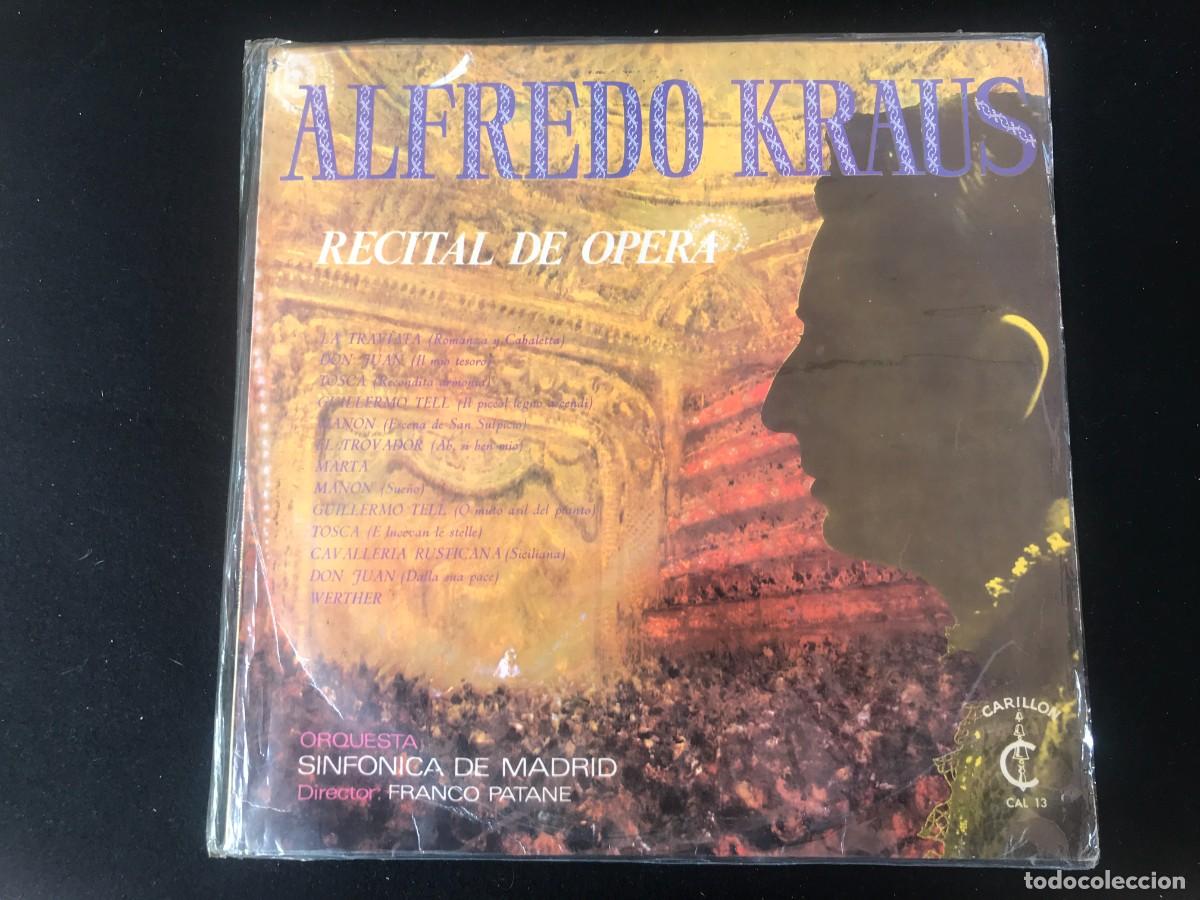 Discos de vinilo: ALFREDO KRAUS . Recital de &oacute;pera. Espa&ntilde;a - Foto 1