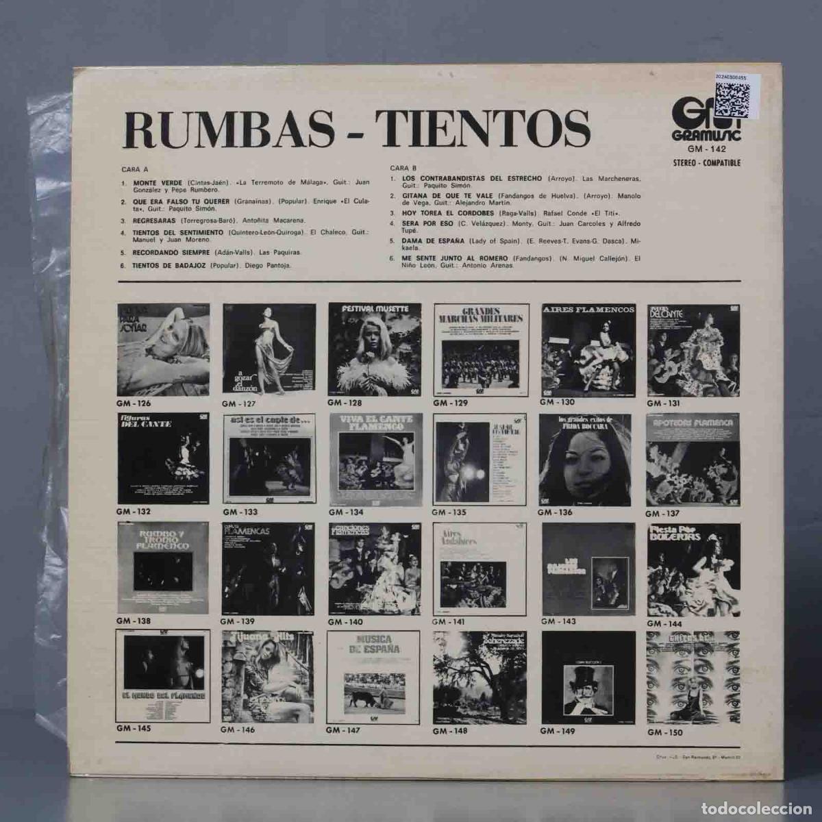 Discos de vinilo: LP. Rumbas Y Tientos - Foto 2