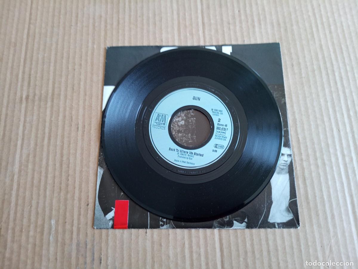Discos de vinilo: GUN - INSIDE OUT SINGLE 1989 EDICION EUROPEA - Foto 2