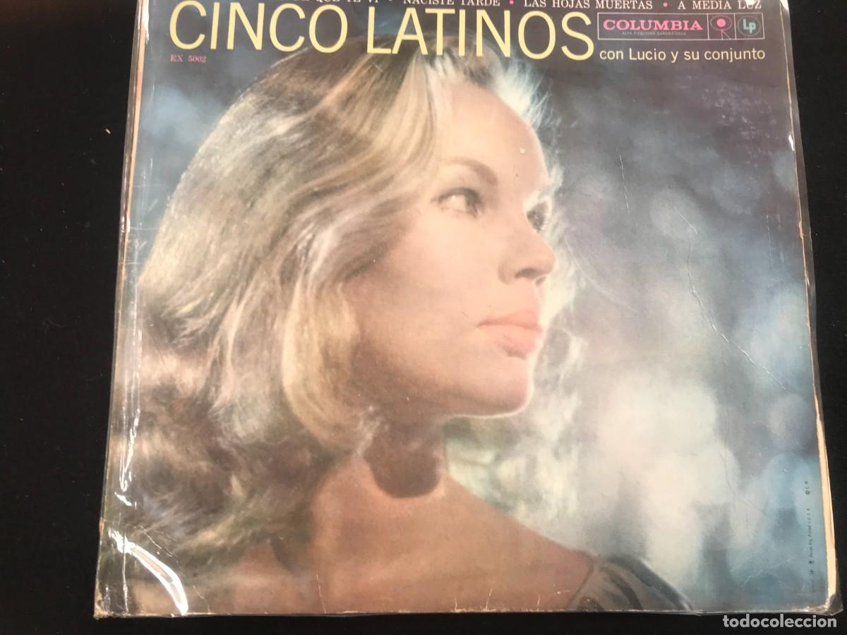 Discos de vinilo: Disco DE LOS CINCO LATINOS CON LUCIO Y SU CONJUNTO - Foto 1