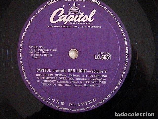 Discos de vinilo: BEN LIGHT.- CAPITOL LC 6651 - Foto 3