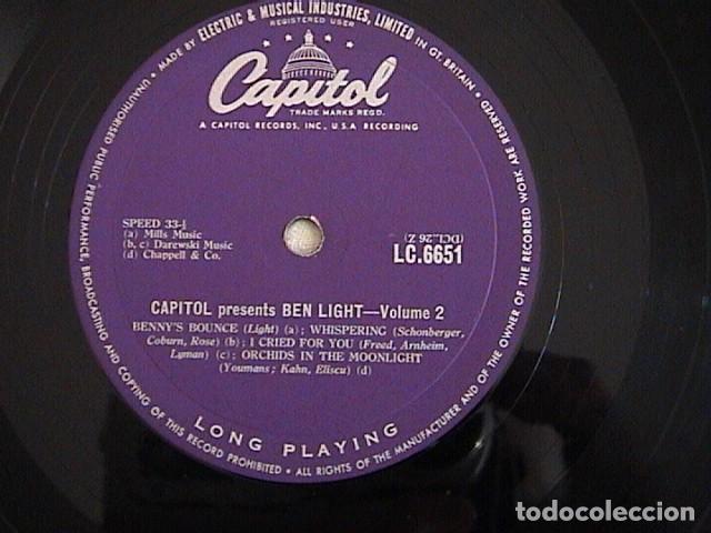 Discos de vinilo: BEN LIGHT.- CAPITOL LC 6651 - Foto 4