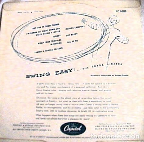 Discos de vinilo: FRANK SINATRA. SWING EASY. CAPITOL LC 6689 - Foto 2