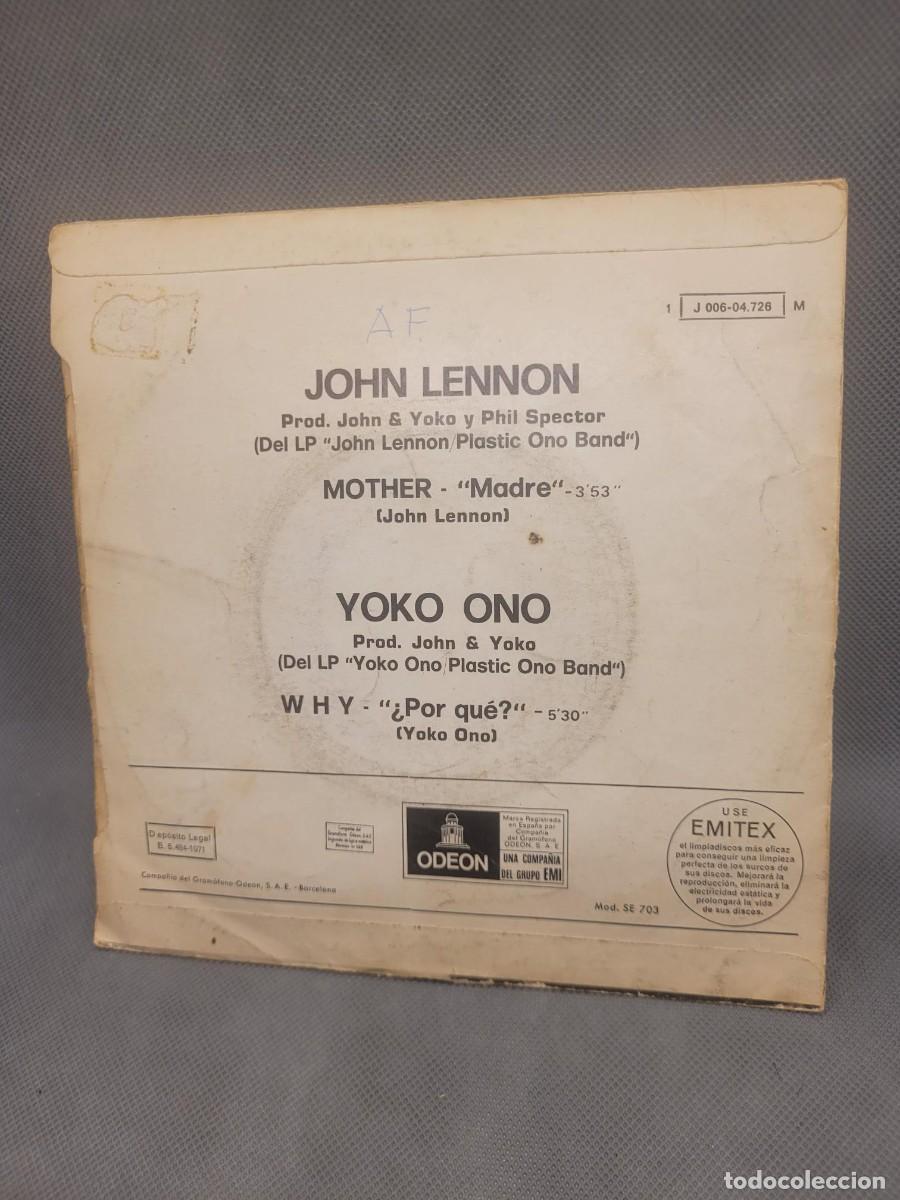 Discos de vinilo: JOHN LENNON Mother vinilo single - Foto 2