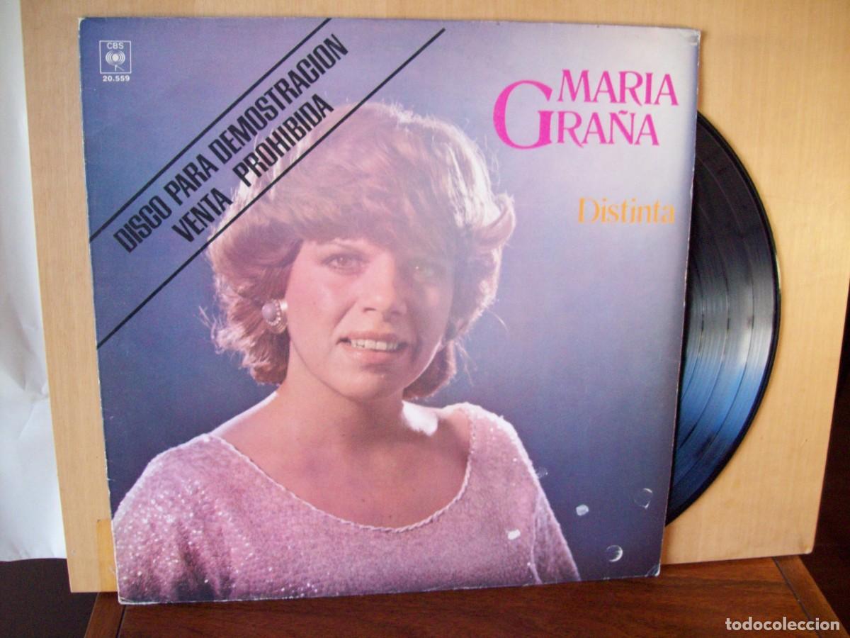 Vinyl records: MARIA GRA&Ntilde;A - DISTINTA - LP 1984 FABRICADO EN ARGENTINA