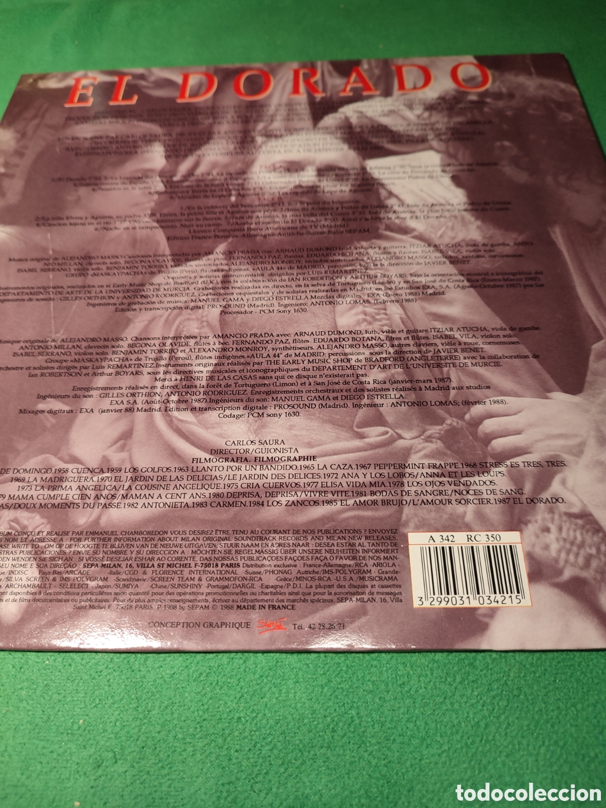 Discos de vinilo: Alejandro Masso - BSO El Dorado - Foto 4
