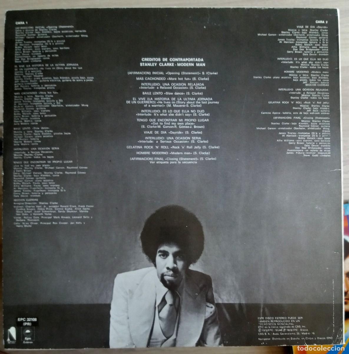 Discos de vinilo: Stanley Clarke . Modern Man - Foto 2