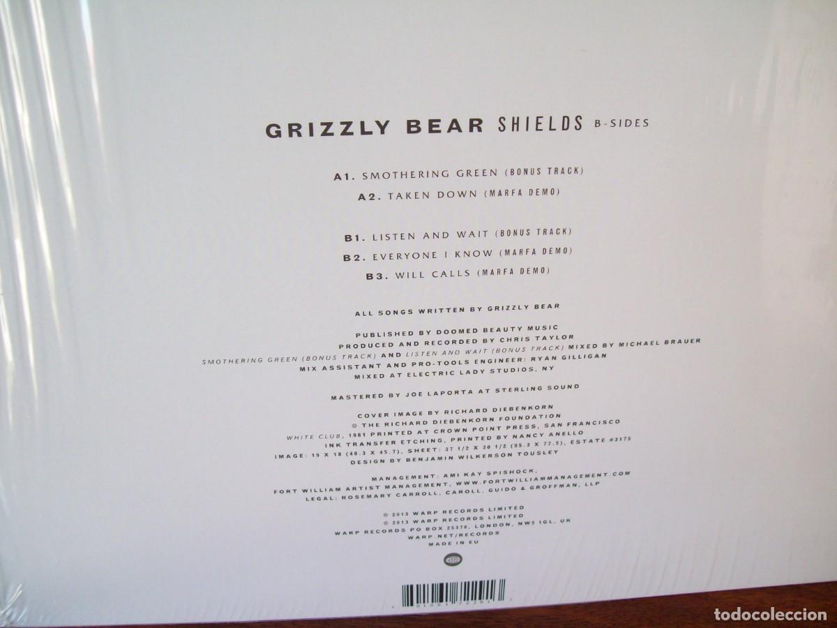 Discos de vinilo: GRIZZLY BEAR SHIELDS B-SIDES - LP 2013 MADE IN E.U. - Foto 2