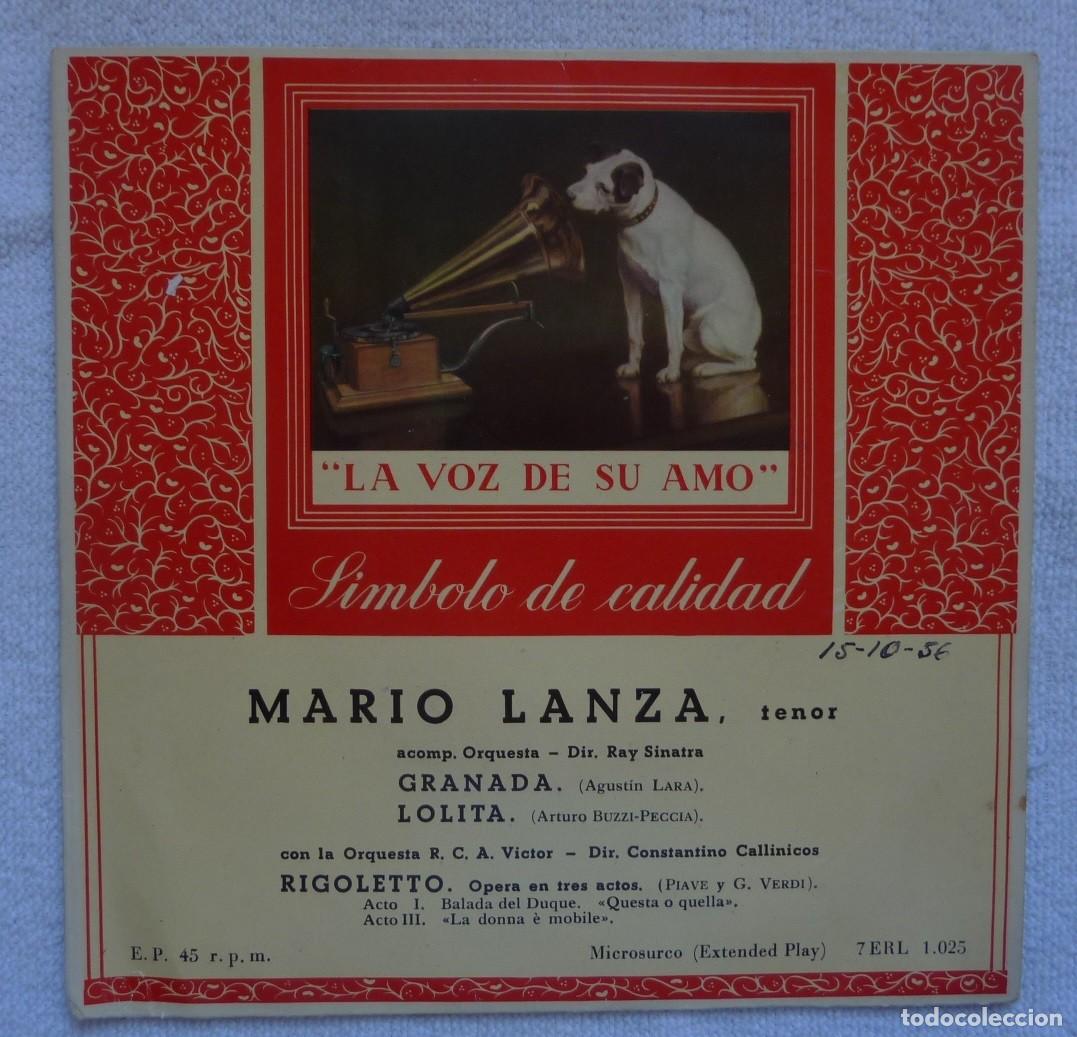 Discos de vinilo: MARIO LANZA // GRANADA+3 // EP - Foto 1