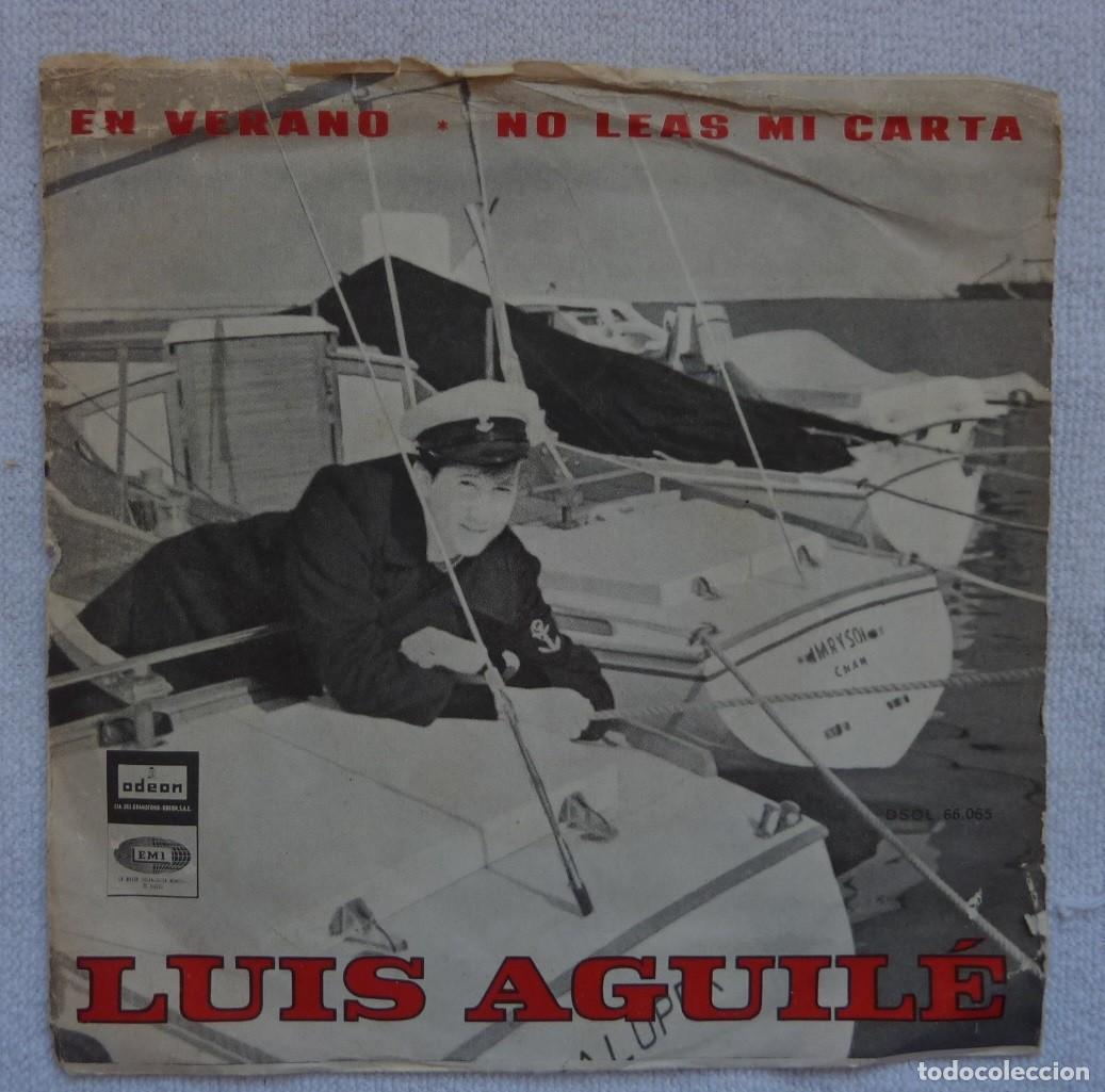 Discos de vinilo: LUIS AGUILE // EN VERANO // 1965 // SINGLE - Foto 1