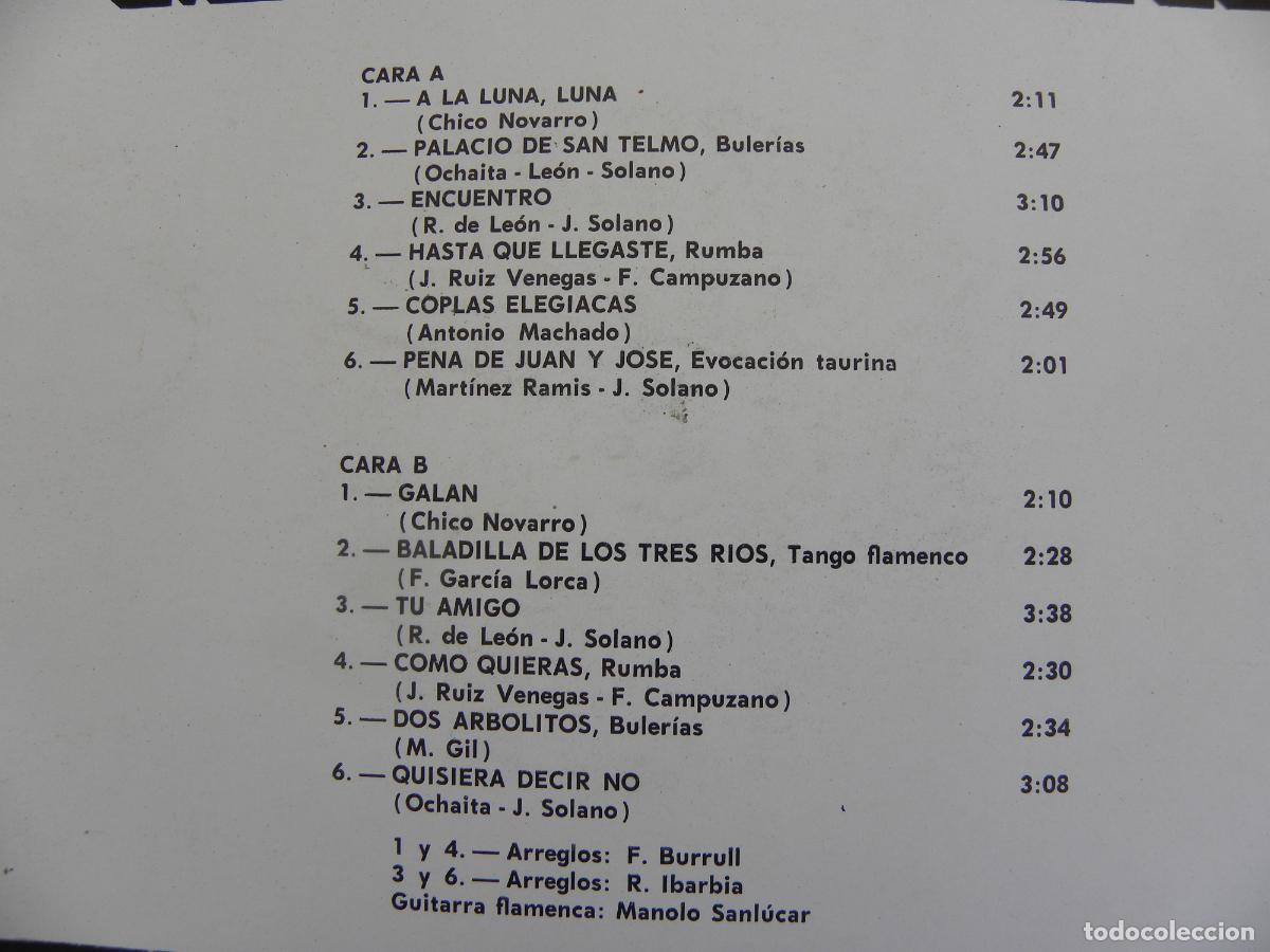 Discos de vinilo: ENRIQUE MONTOYA -LP 1969 - Foto 3