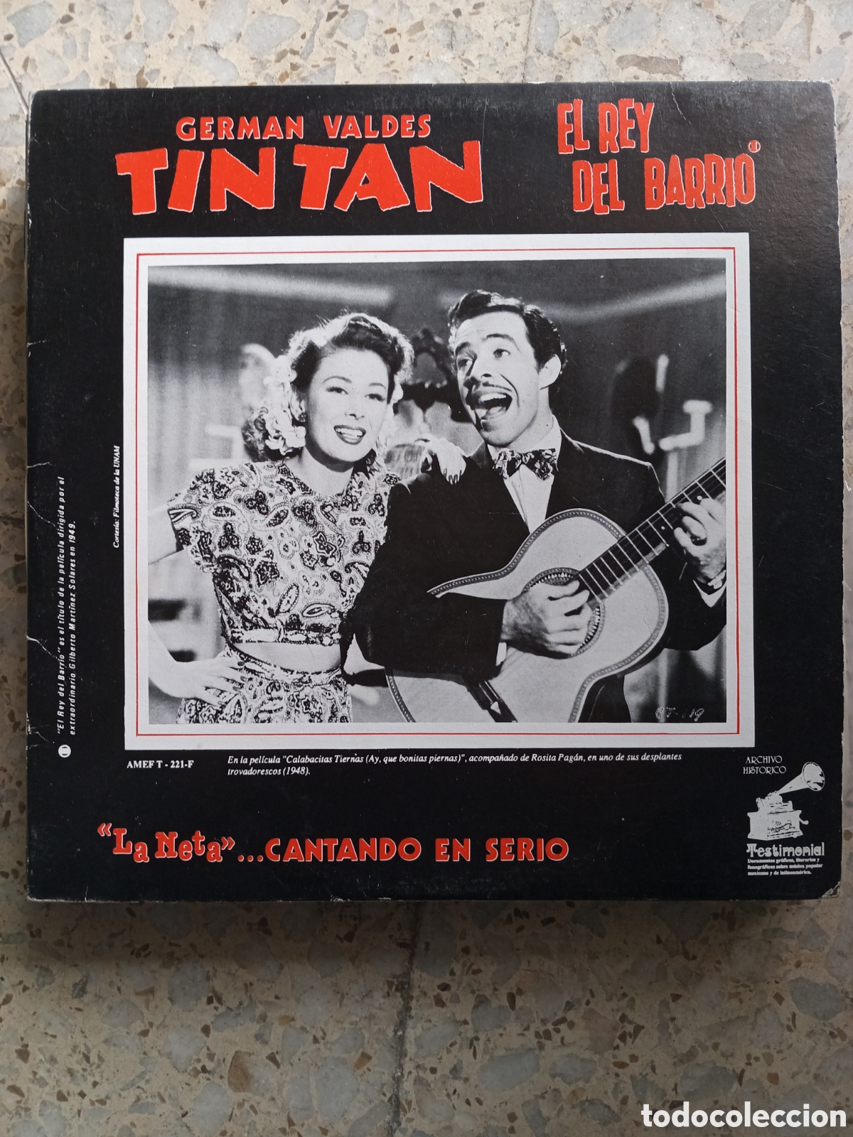 Discos de vinilo: LP GERMAN VALDES TIN TAN EL REY DEL BARRIO LA NETA MEXICO 1991