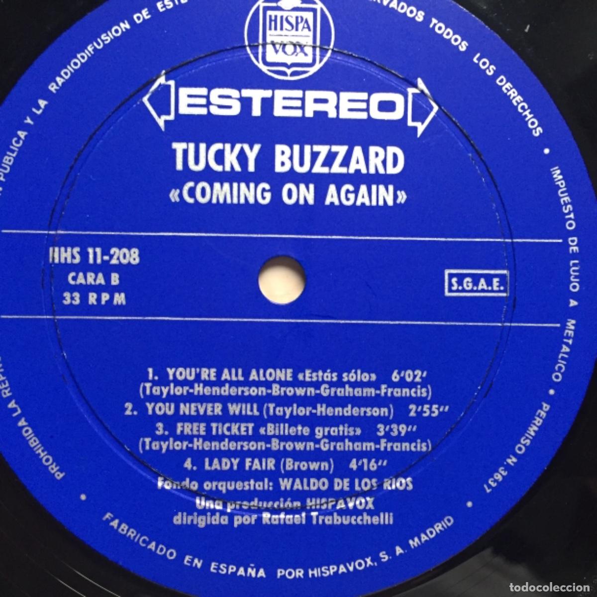 Discos de vinilo: TUCKY BUZZARD. Coming on again. (vinilo lp 1971) - Foto 4