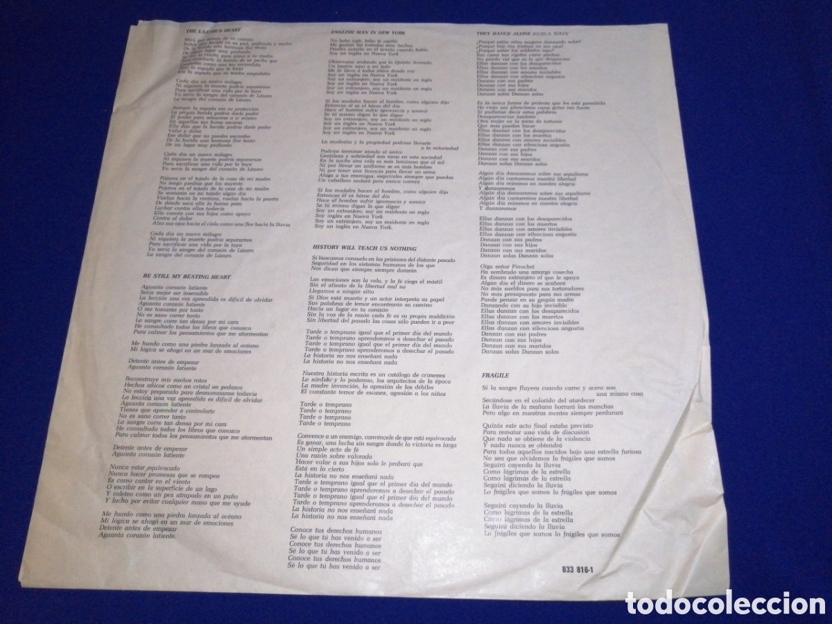Discos de vinilo: STING... NOTHING LIKE THE SUN - Foto 12
