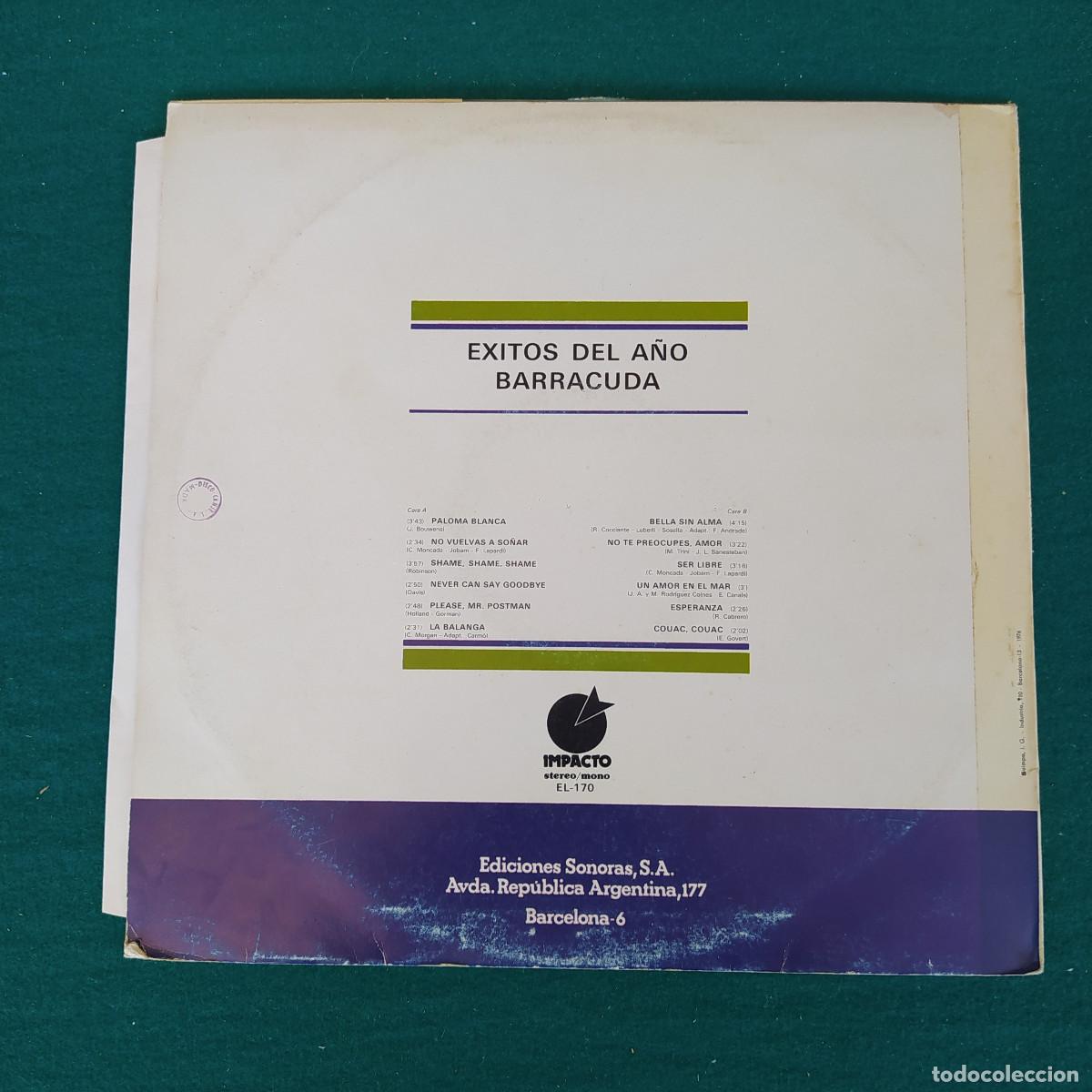 Discos de vinilo: Barracuda &ndash; Exitos Del A&ntilde;o - Foto 2