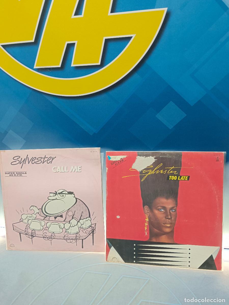 Discos de vinilo: dos eps, maxis, super single, SYLVESTER, call me + too late - Foto 1