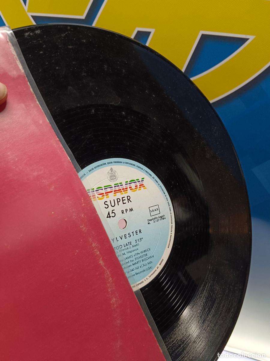 Discos de vinilo: dos eps, maxis, super single, SYLVESTER, call me + too late - Foto 6