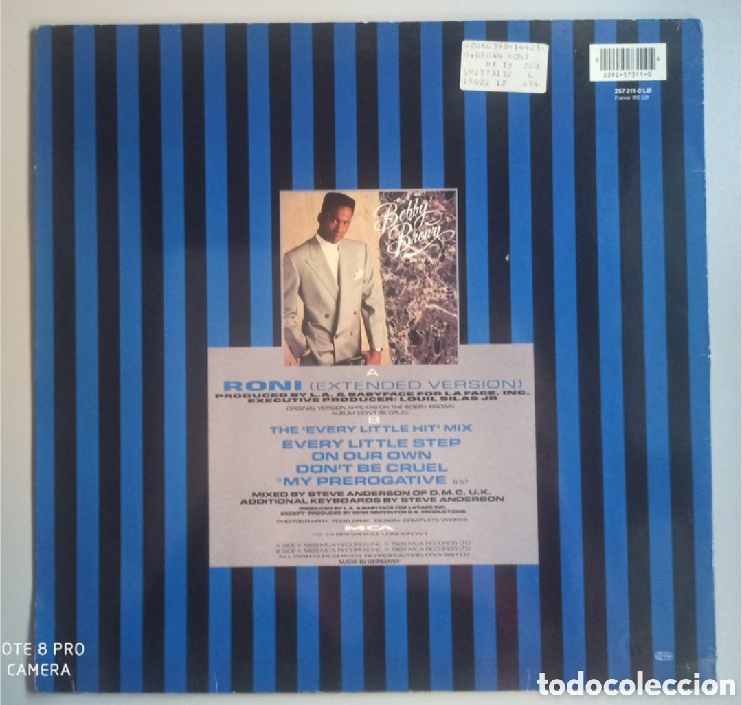 Discos de vinilo: Bobby Brown &rdquo;Roni&rdquo; 12&rdquo; - Foto 2