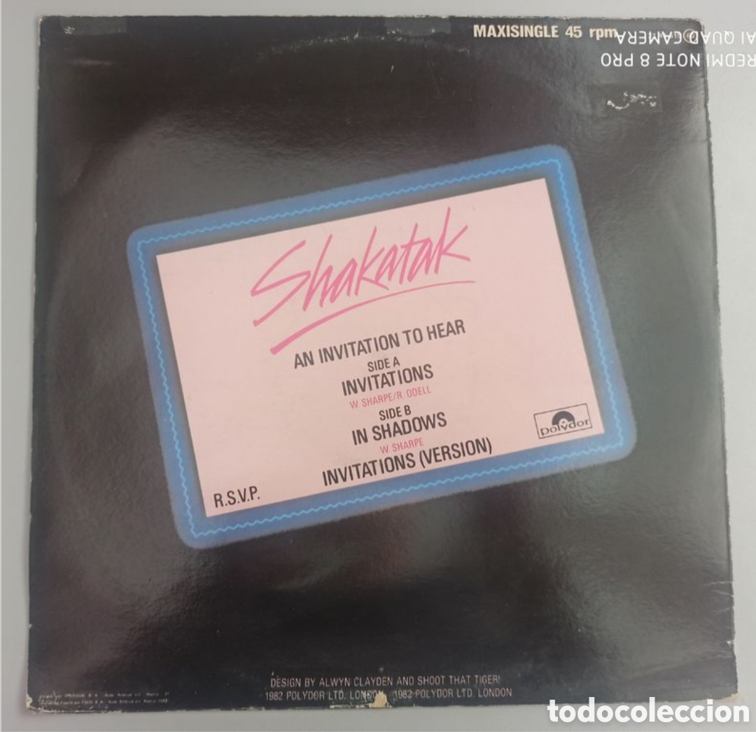 Discos de vinilo: Shakatak &rdquo;Invitations&rdquo; 12&rdquo; - Foto 2
