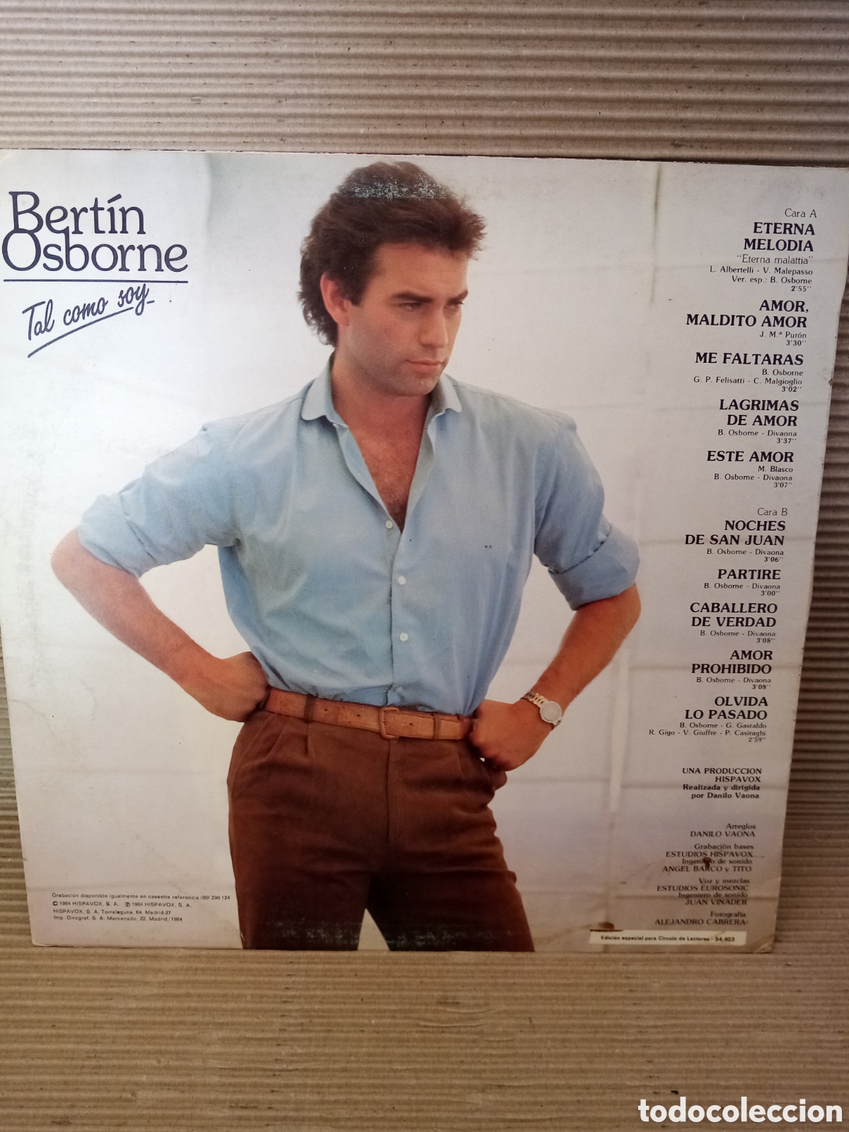 Discos de vinilo: Bert&iacute; Osborne. Tal como soy.. Vinilo - Foto 2