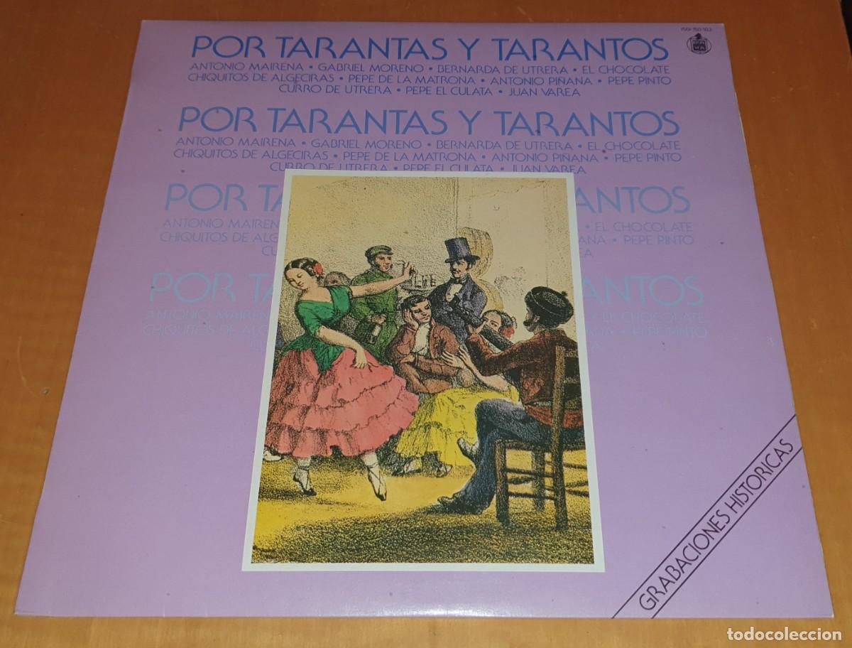 Disques de vinyle: Vinilo POR TARANTAS Y TARANTOS Grabaciones Hist&oacute;ricas. Carpeta sencilla. Editado por Hispavox 1984.
