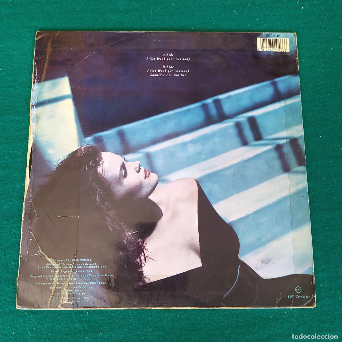 Discos de vinilo: Belinda Carlisle &ndash; I Get Weak - Foto 2
