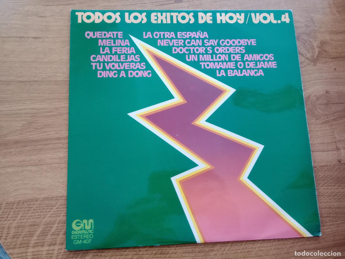 Discos de vinilo: TODOS LOS EXITOS DE HOY / VOL. 4 - Foto 1