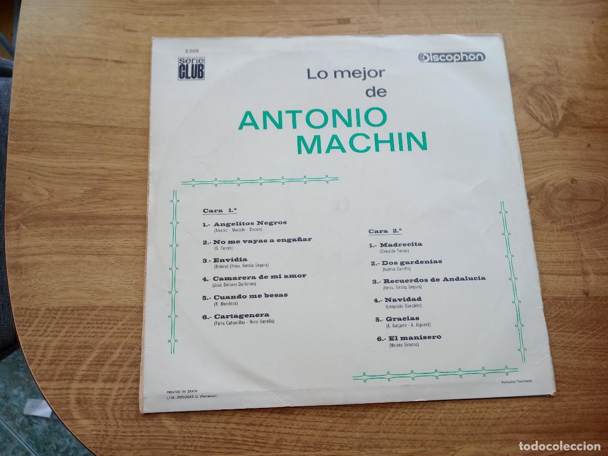 Discos de vinilo: LO MEJOR DE ANTONIO MACHIN - Foto 2