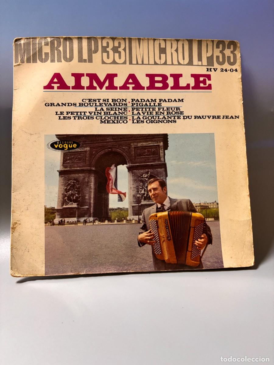 Discos de vinilo: MICRO LP - AIMABLE - CEST SI BON / PADAM PADAM - HISPAVOX - MADRID 1963 - Foto 1