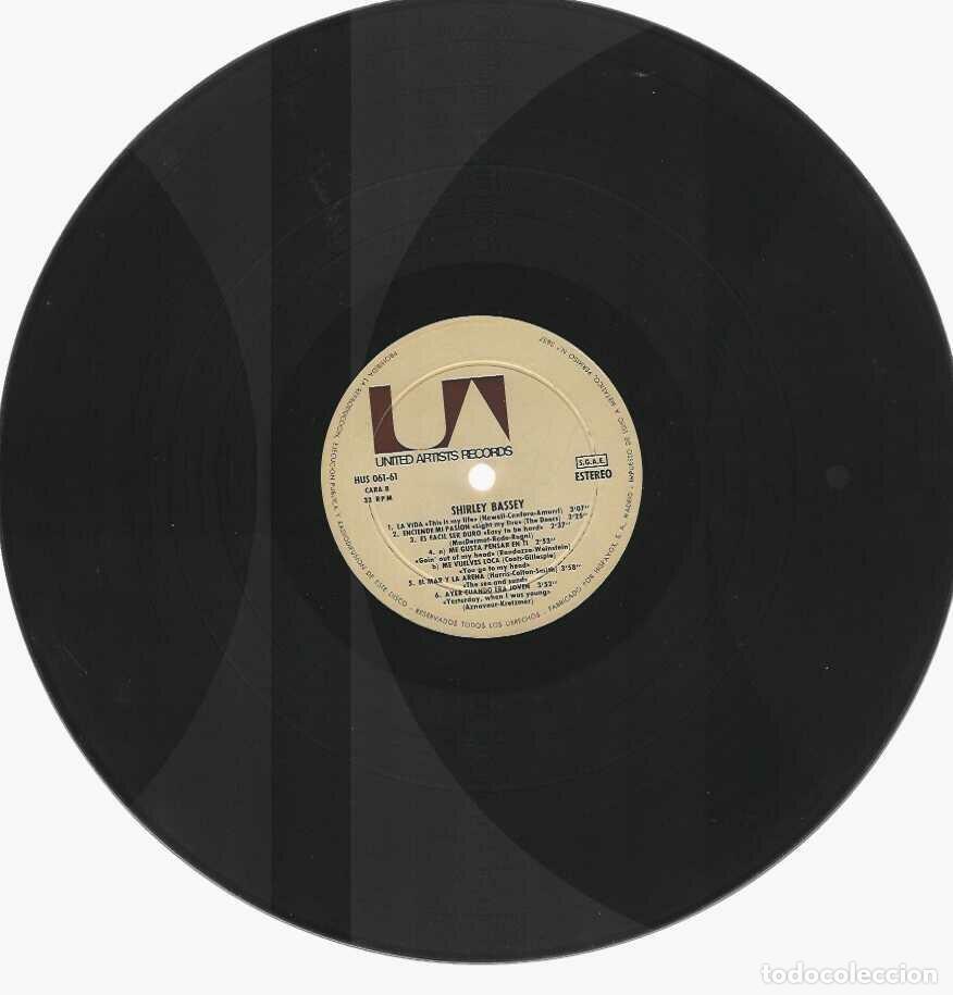 Discos de vinilo: SHIRLEY BASSEY LP SAMES ORIGINAL ESPA&Ntilde;OL - Foto 3