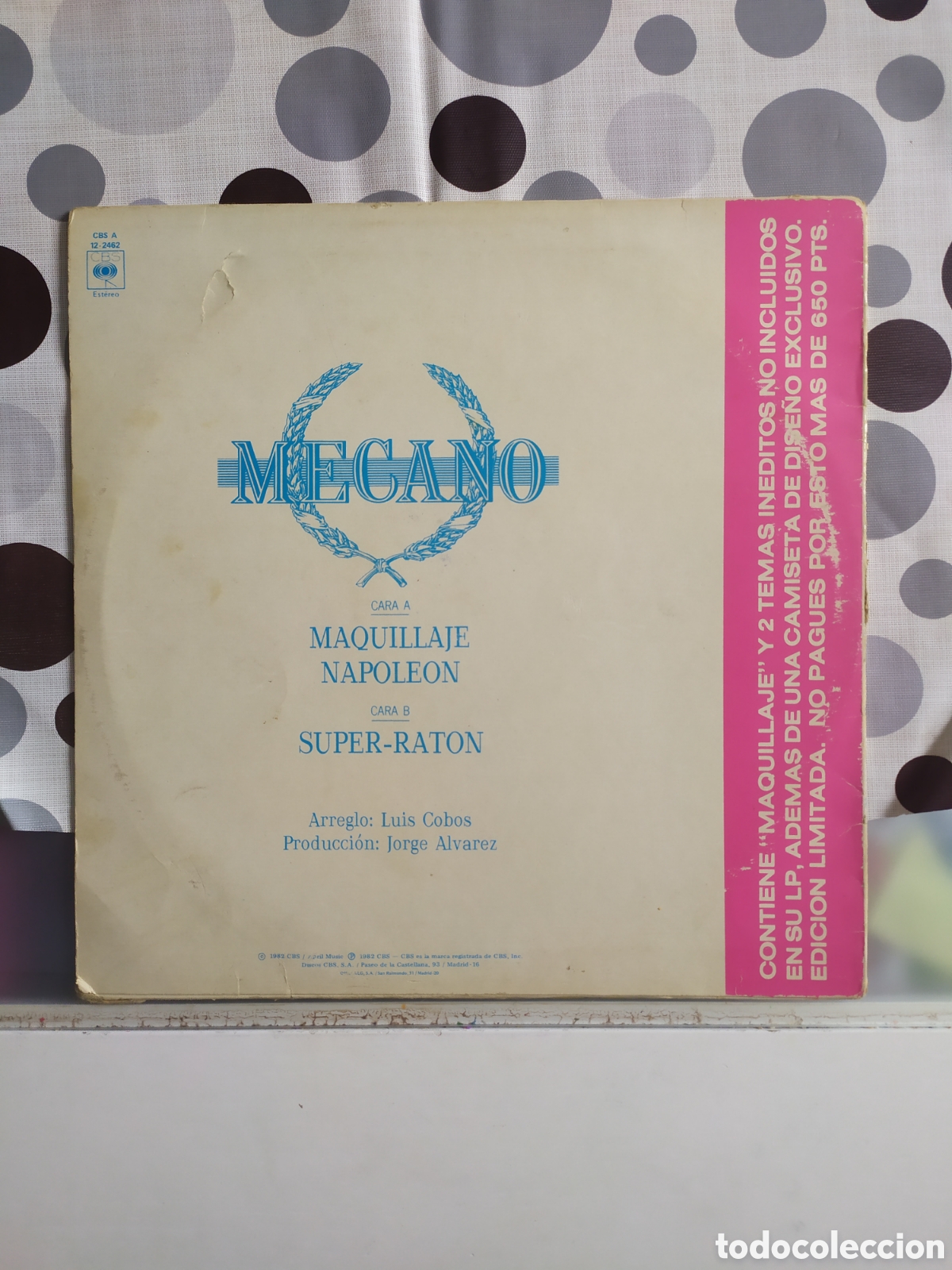 Discos de vinilo: Maxi single Mecano. Maquillaje - Foto 2