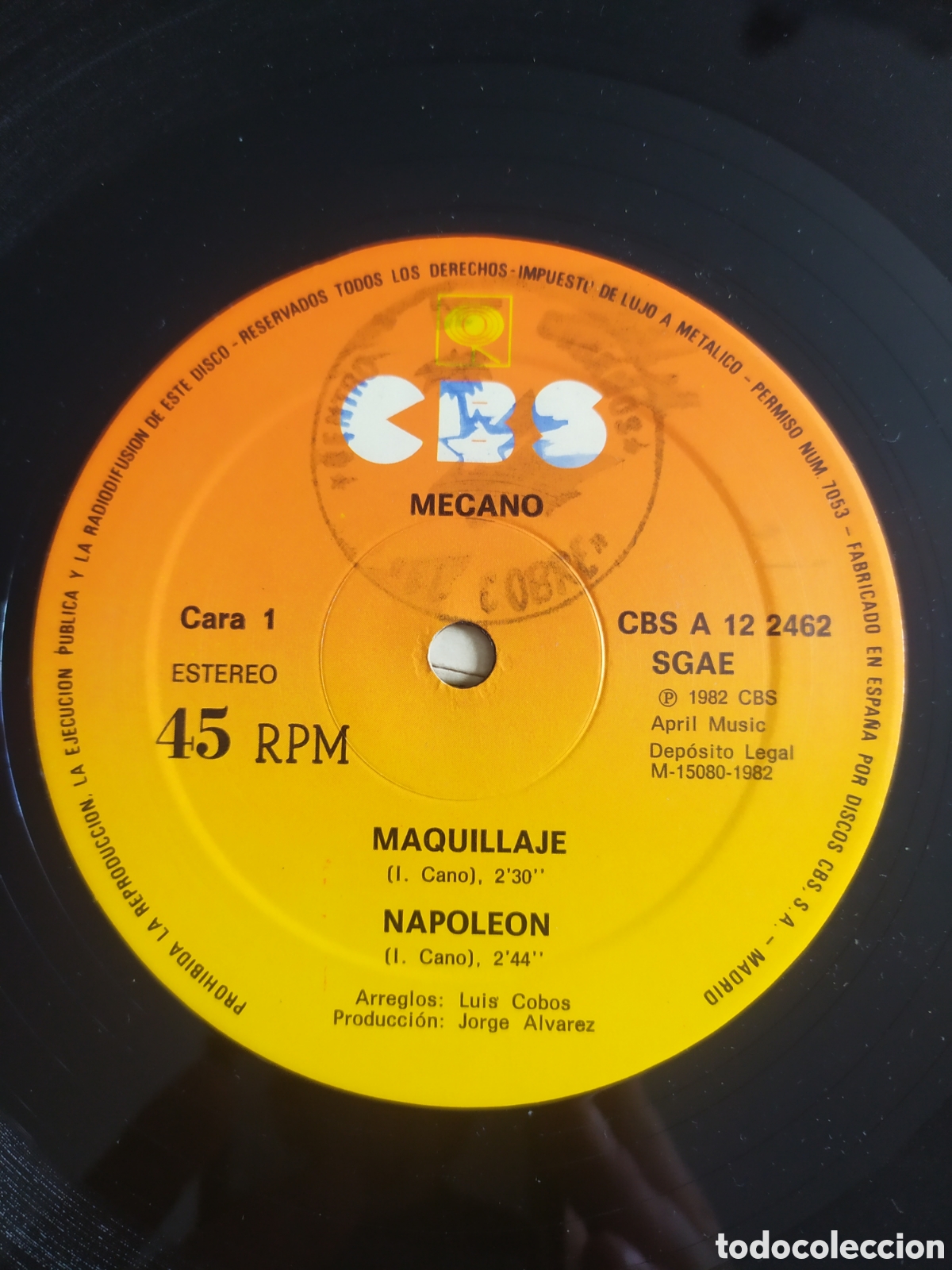 Discos de vinilo: Maxi single Mecano. Maquillaje - Foto 3