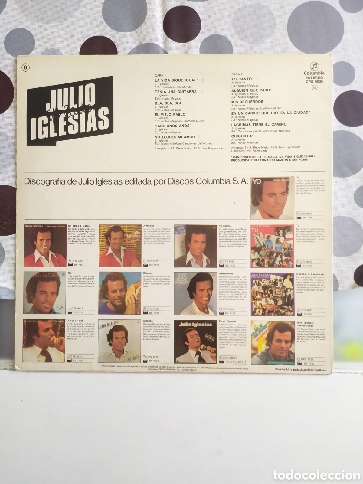 Discos de vinilo: Lp Julio Iglesias. Yo canto - Foto 2