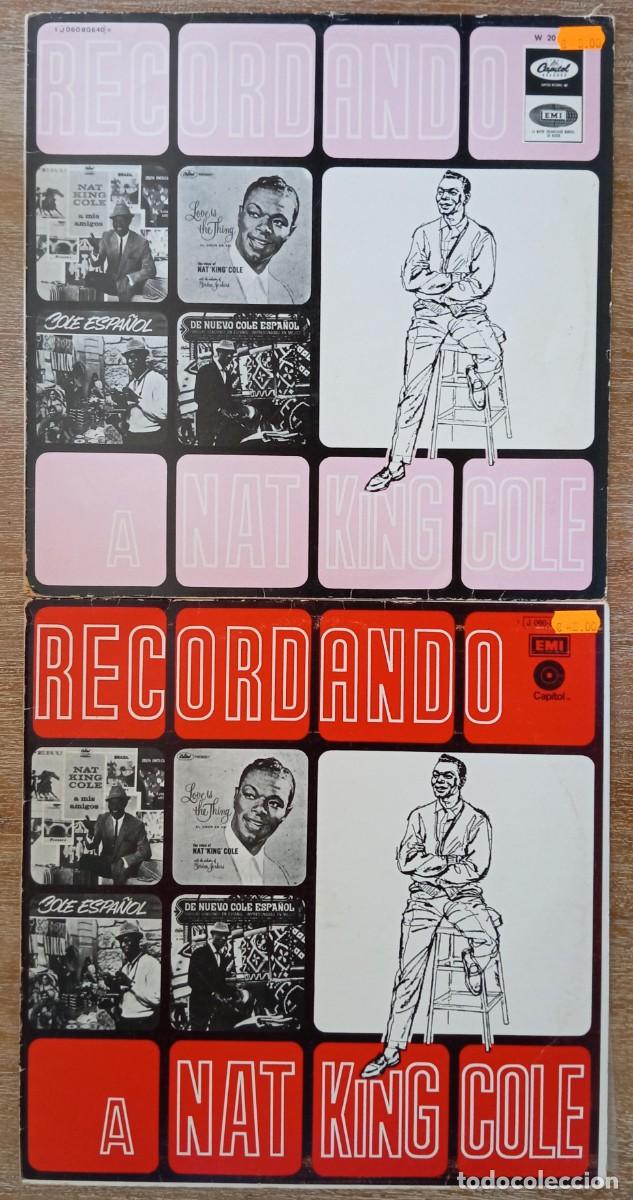 Discos de vinilo: VINILO RECORDANDO NAT KING COLE VOL 1 Y 2
