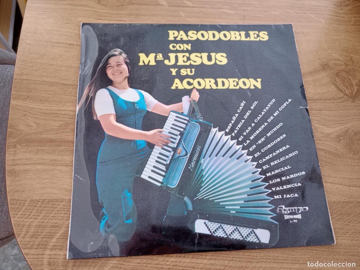 Discos de vinilo: PASODOBLES CON MARIA JES&Uacute;S Y SU ACORDEON - Foto 1